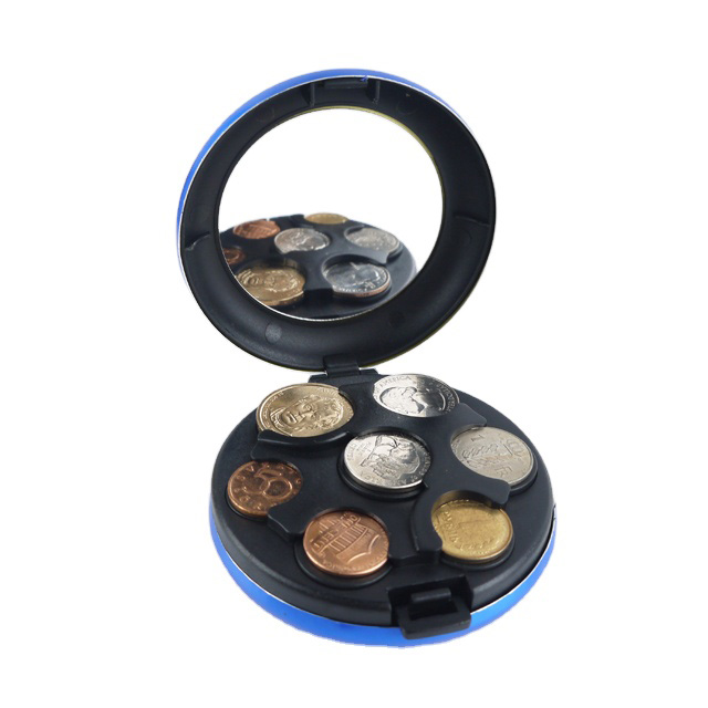 Mini Cute Round Frame Coin Purse Case Storage Coin Purse